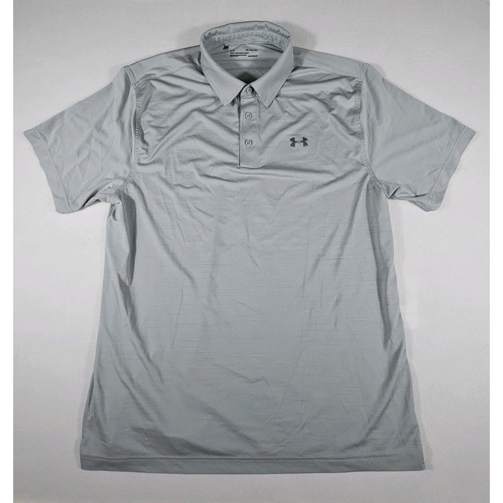 Under‎ Armour Heat Gear Loose Golf Polo Shirt Mens XL Gray